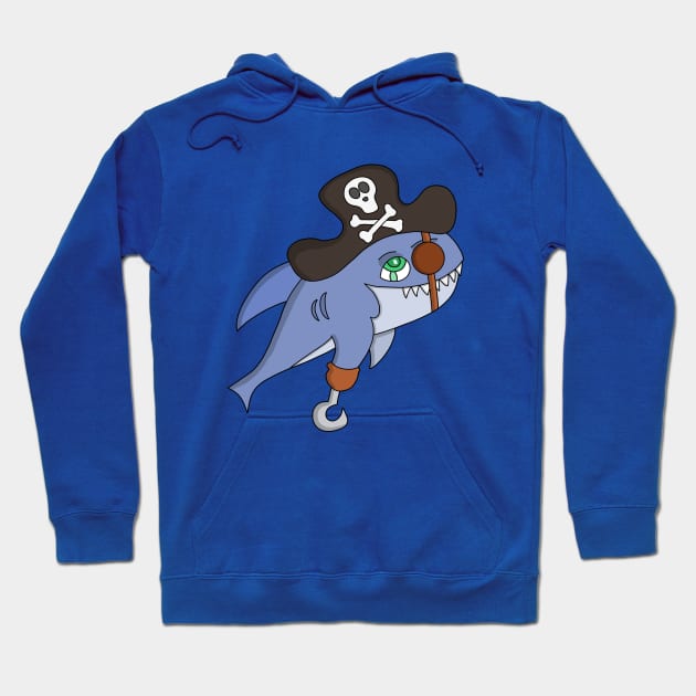 Pirate Shark Hoodie by DiegoCarvalho